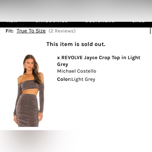 MICHAEL COSTELLO X REVOLVE Jayce Top AND Skirt set! Size Small - Picture 3 of 5